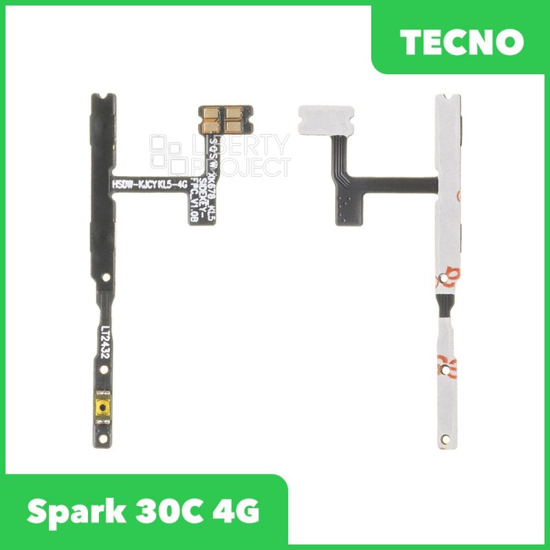 Шлейф/FLC Tecno Spark 30C 4G (KL5n) на кнопки громкости/включения