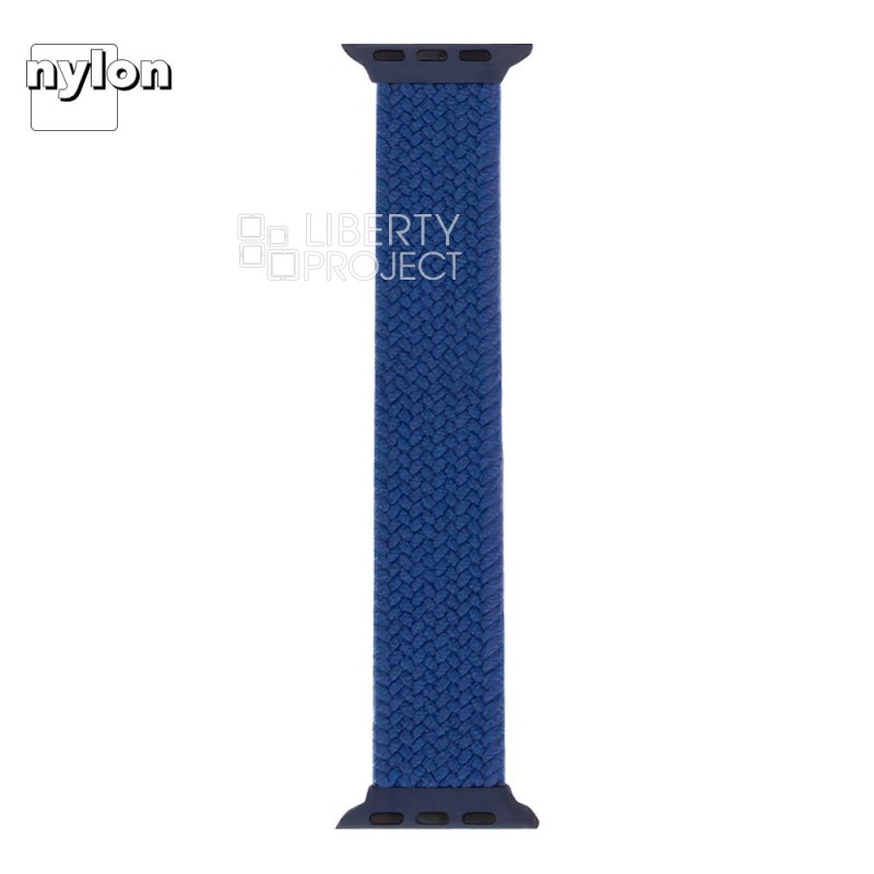 Монобраслет для Apple Watch COTEetCI W60 Nylon Braided Watch Band 42/44/45 мм (170) (синий)