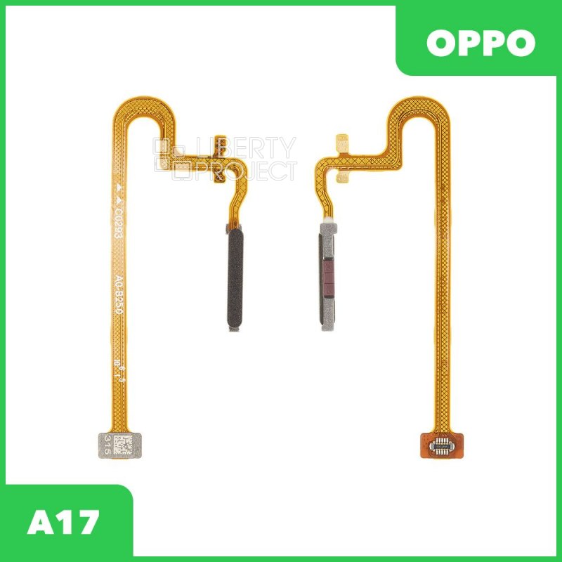 Шлейф/FLC OPPO A17 (CPH2477) сканер отпечатка пальца (черный)