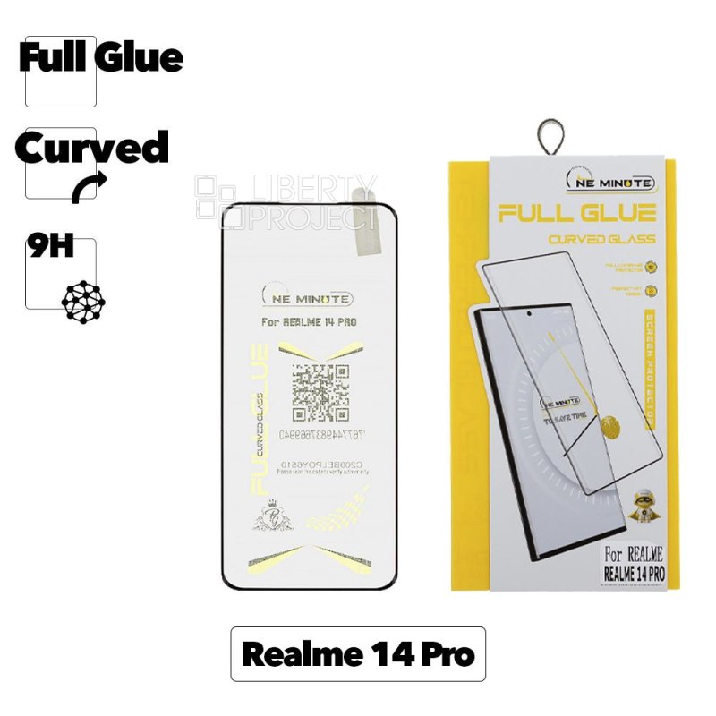 Защитное стекло "One Minute" для Realme 14 Pro OG Full Glue Curved Glass