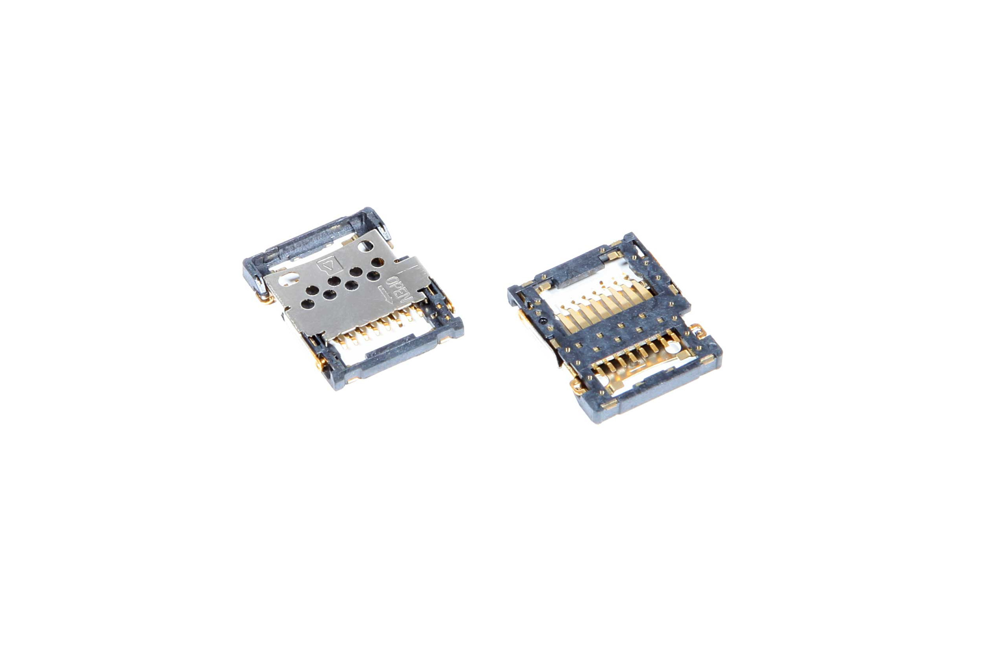 Коннектор SIM-карты (сим), mmc коннектор для Nokia C2-03 (S91)