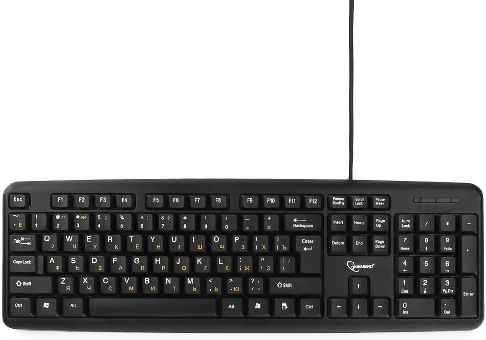 Клавиатура GEMBIRD (11090) KB-8320U-BL черный USB