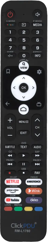 Универсальный пульт ClickPdu RM-L1780