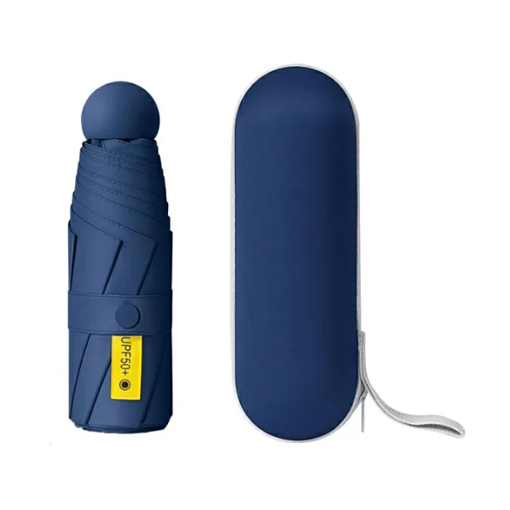 Зонт XIAOMI, Zuodu Capsule Umbrella, 102х55 см, пластик, аллюминий, цвет: синий