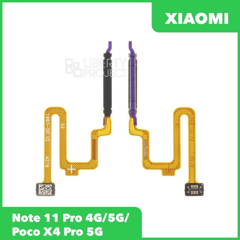 Сканер отпечатка пальца Xiaomi Note 11 Pro 4G/5G/Poco X4 Pro 5G (черный), ориг