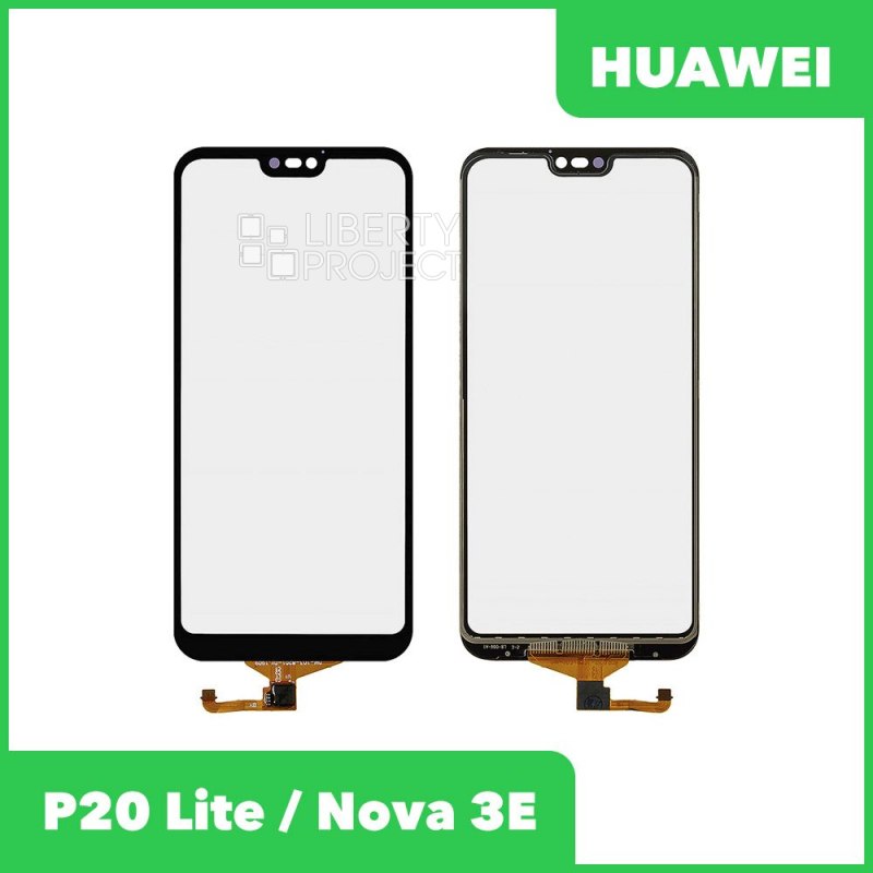 Тачскрин + OCA плёнка для Huawei P20 Lite / Nova 3E(черный)