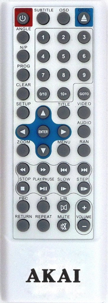 Пульт Akai DV-P4830KDS для DVD плеера Akai