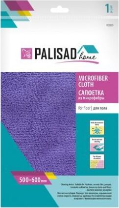 PALISAD Салфетка из микрофибры для пола 500X600 мм, фиолетовая, HOME 923315