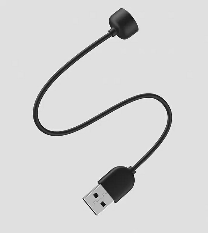 USB для Xiaomi mi band 5/6 черный