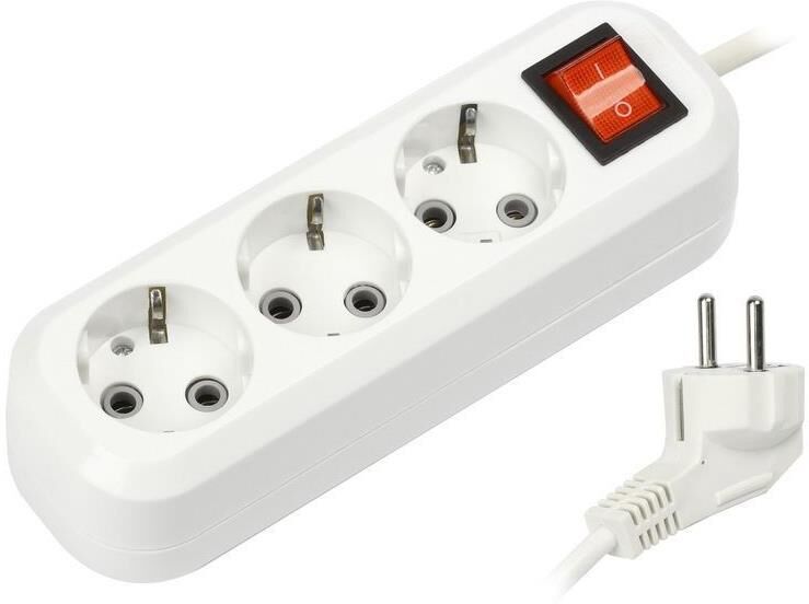 Удлинитель SMARTBUY (SBE-16-3-1.5m-ZS) 3 роз х 1,5 м - белый