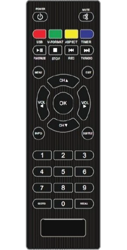 Пульт Supra SDT-67C, SDT-101C для DVB-T2 ресивера