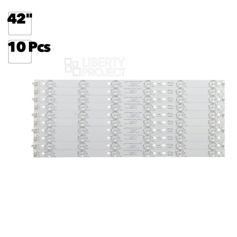 Светодиодная подсветка для телевизоров 42" IC-B-HWK42D061L IC-B-HWK42D061R (комплект 10 шт)