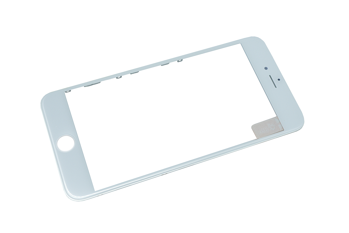 Стекло для переклейки для iPhone 6 Plus с рамкой с OCA пленкой белый