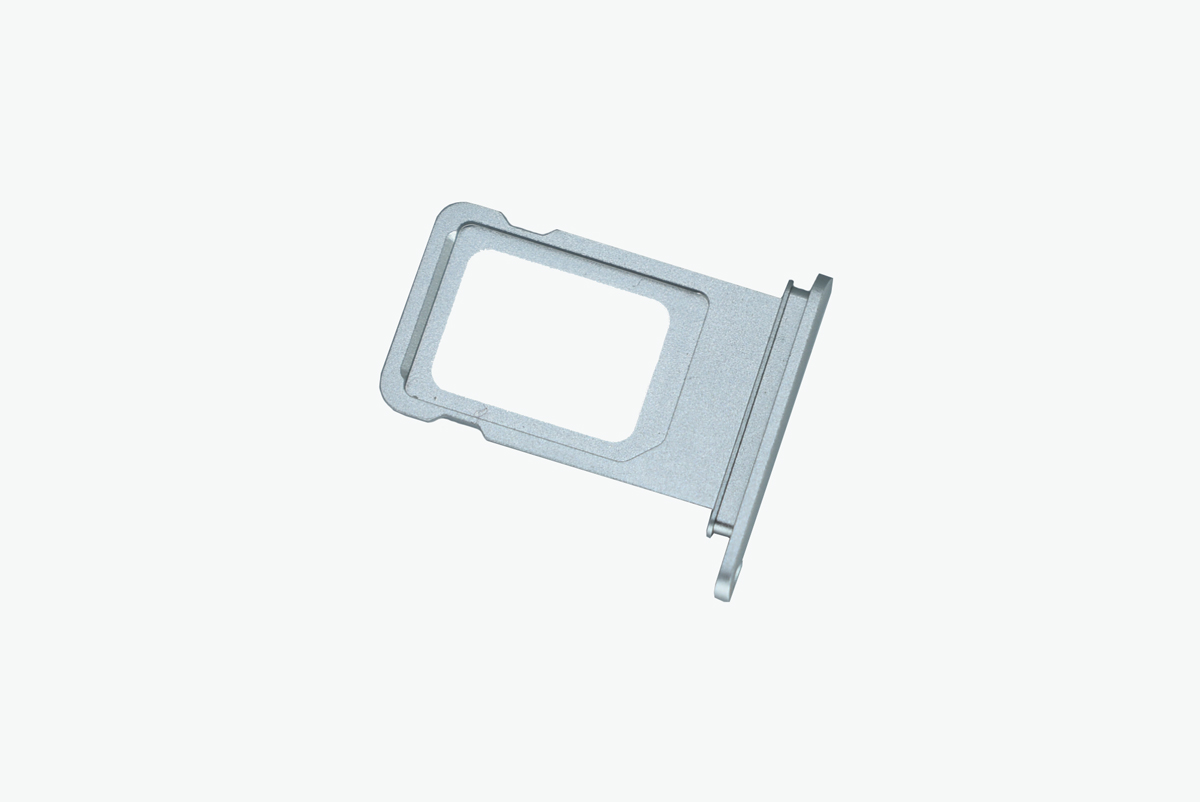 SIM лоток (Держатель сим карты) для iPhone XR 2 SIM белый