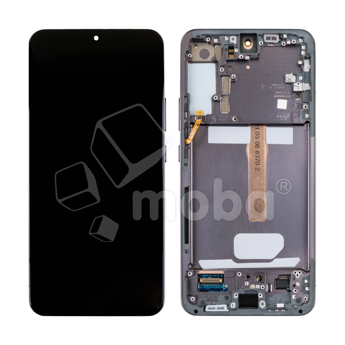 Дисплей для Samsung Galaxy S22+ (S906B) модуль с рамкой Черный - Сервисный Оригинал