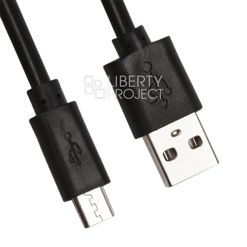 USB кабель "LP" Micro USB 3метра (коробка/черный)