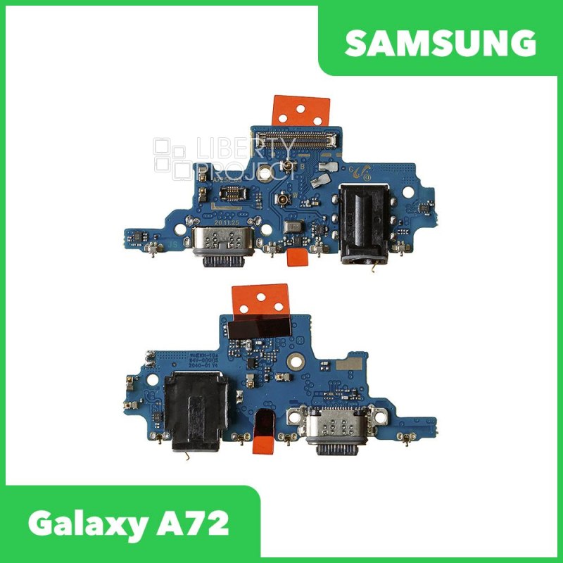 Шлейф/FLC Samsung Galaxy A72 SM-A725 на системный разъём/разъём гарнитуры/микрофон
