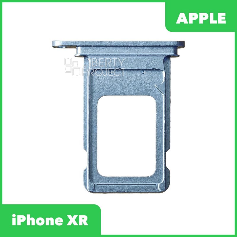 Держатель SIM-карты (сим лоток) iPhone XR (синий)