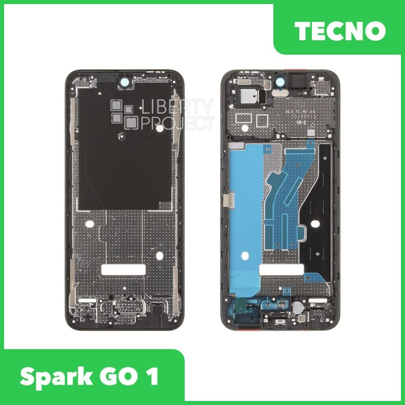 Рамка дисплея для Tecno Spark Go 1 (KL4) (черный)