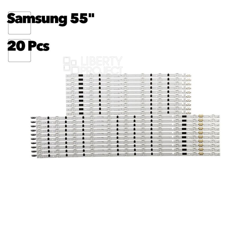 Светодиодная подсветка для телевизоров Samsung 55" 2013SVS55F D2GE-550SCA-R/550SСB (комплект 20 шт)