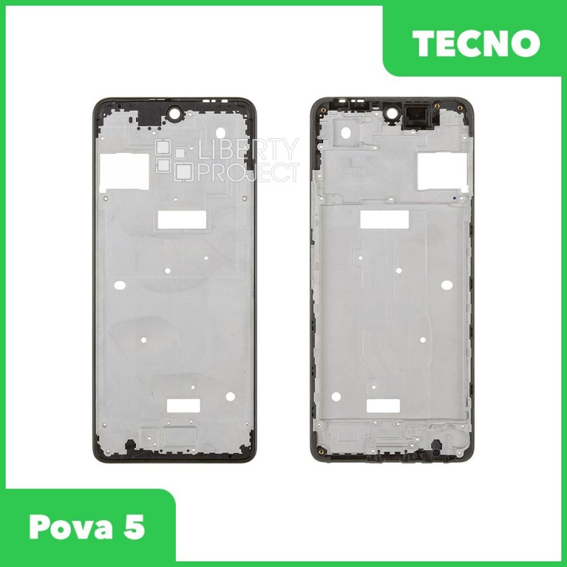 Рамка дисплея для Tecno Pova 5 (LH7n) (черный)