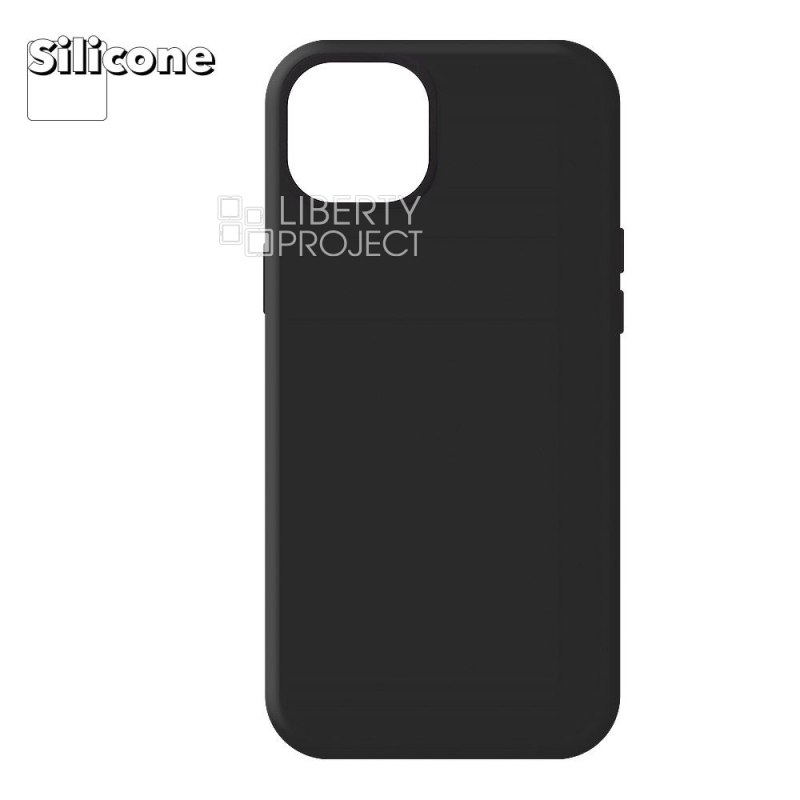 Силиконовый чехол для iPhone 15 Plus "Silicone Case" (черный)