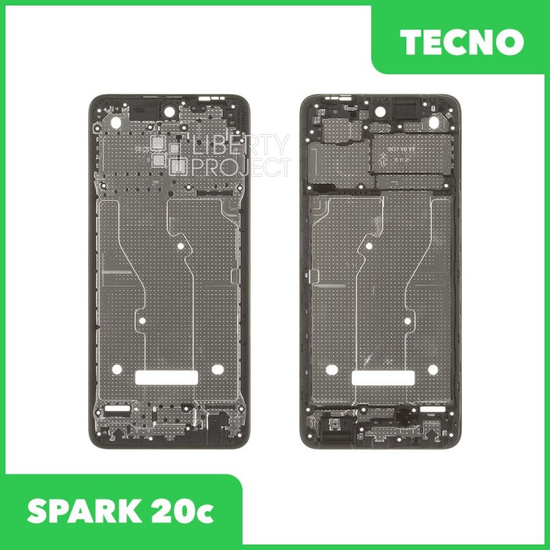 Рамка дисплея для Tecno SPARK 20c (черный)