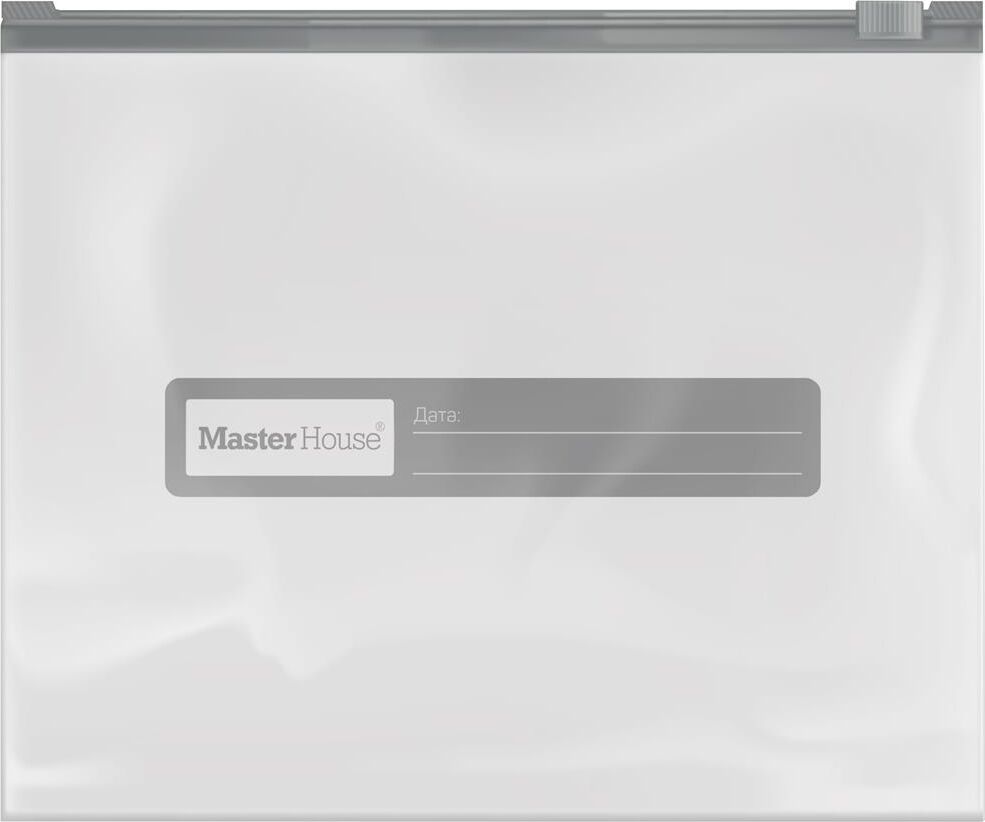 Набор пакетов MASTER HOUSE Zip-Lock с бегунком,20х17 см, 1 литр, 15 шт 75166