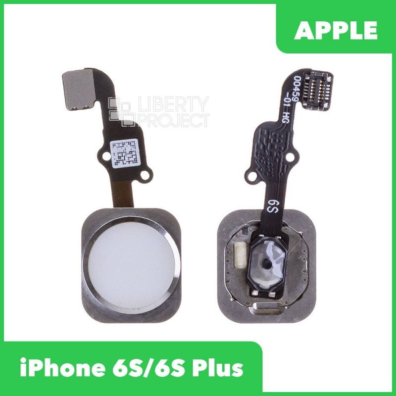 Шлейф/FLC iPhone 6S/6S Plus на кнопку HOME (серебро)