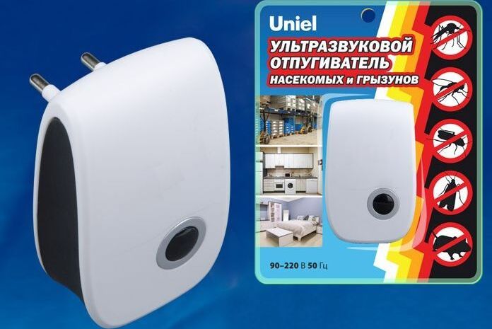 Устройство для отпугивания кротов и змей, на солнечной батарее UNIEL (UL-00004562) UDR-E11 WHITE