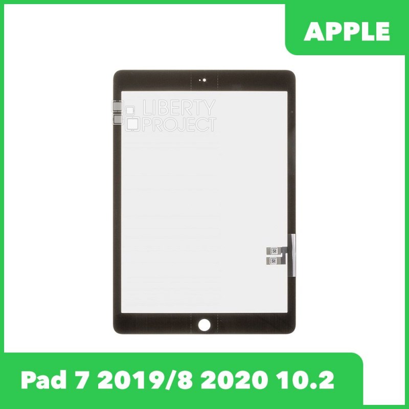 Тачскрин для Ipad 7(2019)/8(2020) 10.2 G+OCA PRO олеофобное покрытие (черный)