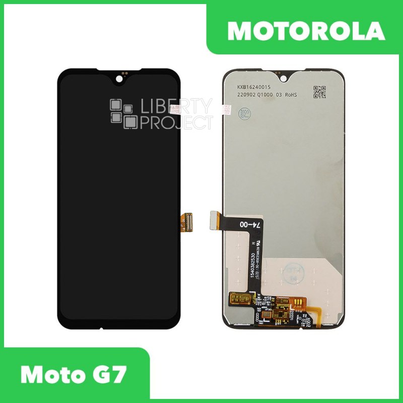 LCD дисплей для Motorola Moto G7 с тачскрином, черный