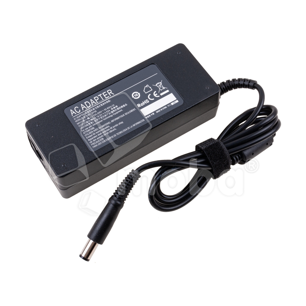 Блок питания (сетевой адаптер) для ноутбука Dell 19,5V, 4,62A, 90W (7,4x5,0 с иглой) - Стандарт (без сетевого кабеля)