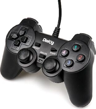 Геймпад DIALOG GP-A11 Action - вибрация, 12 кнопок, USB, черный