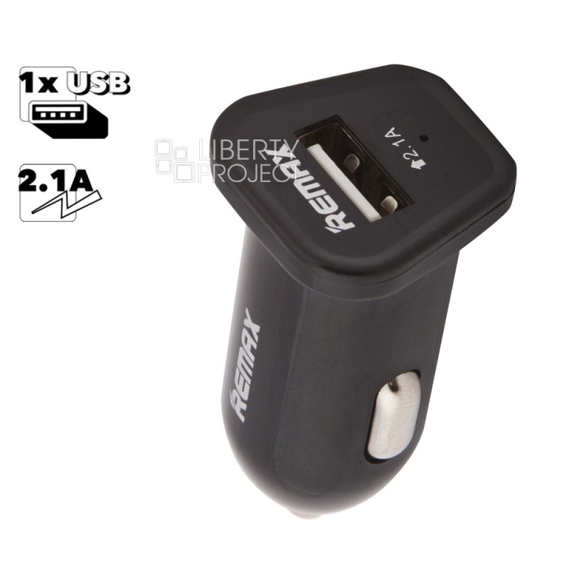 АЗУ REMAX RCC101 1xUSB, 2.1А (черный)