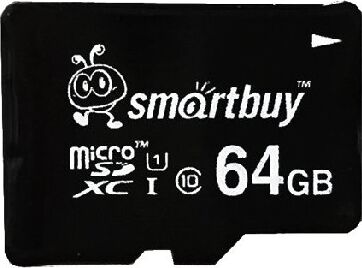 Карта памяти SMARTBUY (SB64GBSDCL10-00) MicroSDXC 64GB Class10 UHS-1