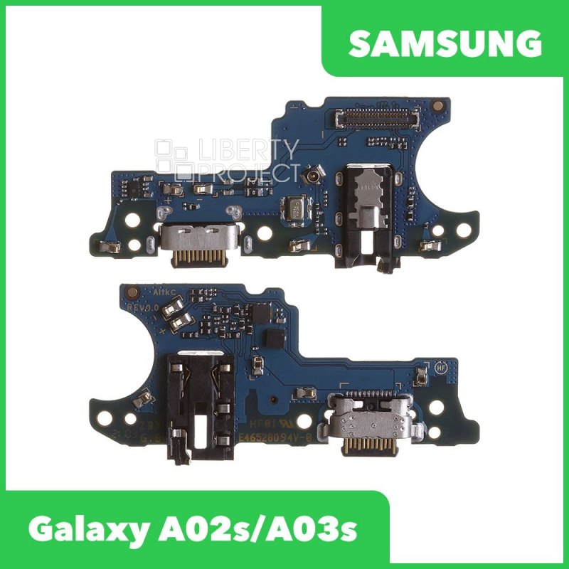 Шлейф/FLC Samsung Galaxy A02s/A03s SM-A025/A037 на системный разъём/разъём гарнитуры/микр (оригинал)