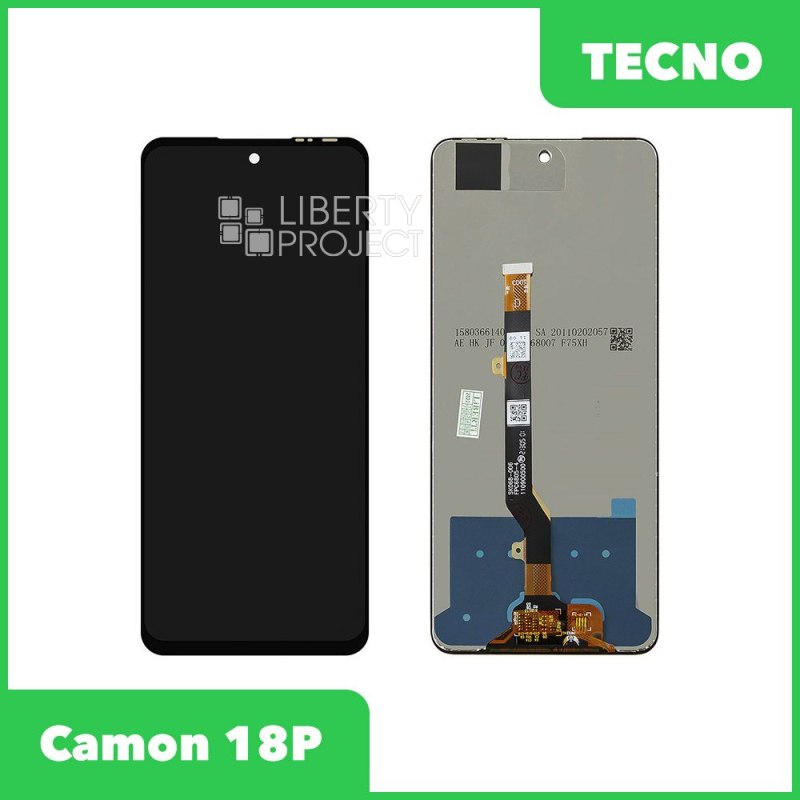 LCD дисплей для Tecno Camon 18/18P/19 Neo в сборе с тачскрином (черный)