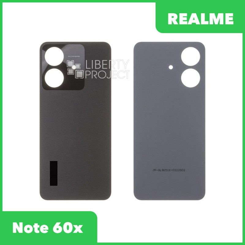 Задняя крышка для Realme Note 60x (черный)