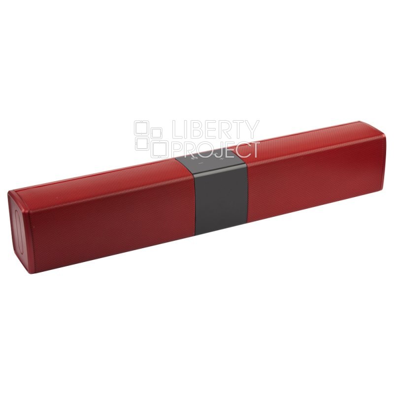Колонка беспроводная Bluetooth Sound Bass K17 MicroSD/USB/AUX/Пульт ДУ (красная/коробка)
