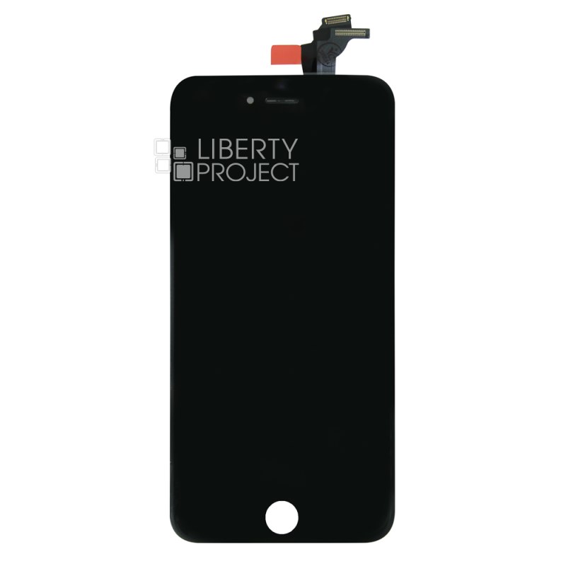 LCD дисплей для Apple iPhone 6 Plus (с тачскрином и рамкой крепления) HQ (черный)