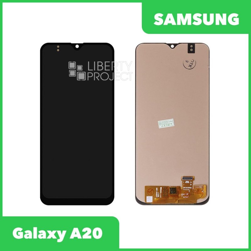 LCD дисплей для Samsung Galaxy A20 SM-A205 в сборе с тачскрином OLED (черный)