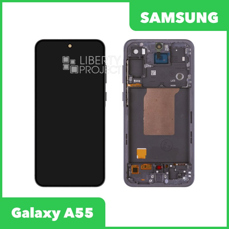 LCD дисплей для Samsung Galaxy A55 SM-A556 в сборе в рамке incell (черный) XJE HD+