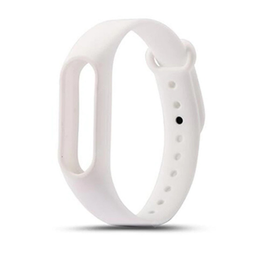 Силиконовый ремешок для Xiaomi mi band 3/4 белый