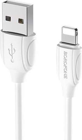 Кабель 8 Pin BOROFONE (6931474701763) BX19 USB-Lightning 8 Pin 3A 1M - белый
