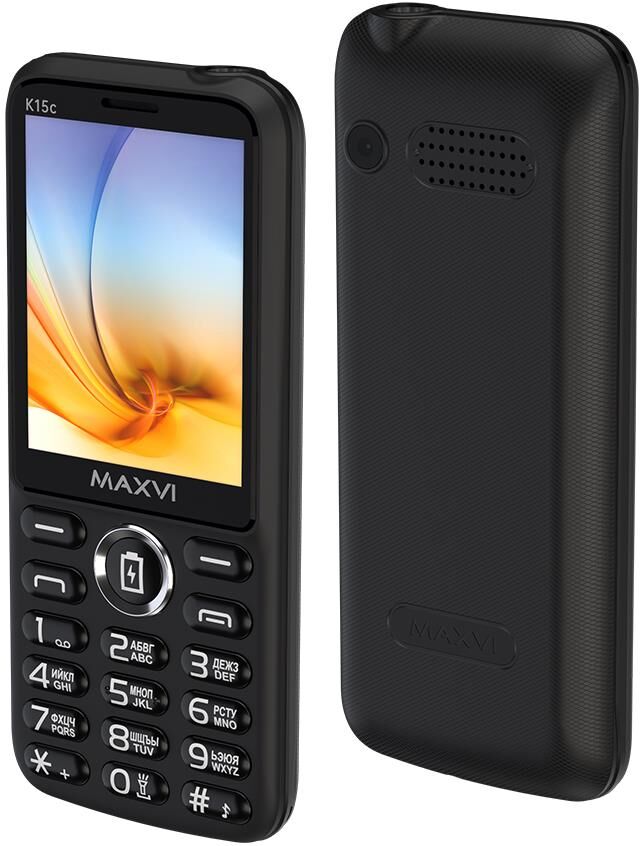 Телефон мобильный MAXVI K15c black