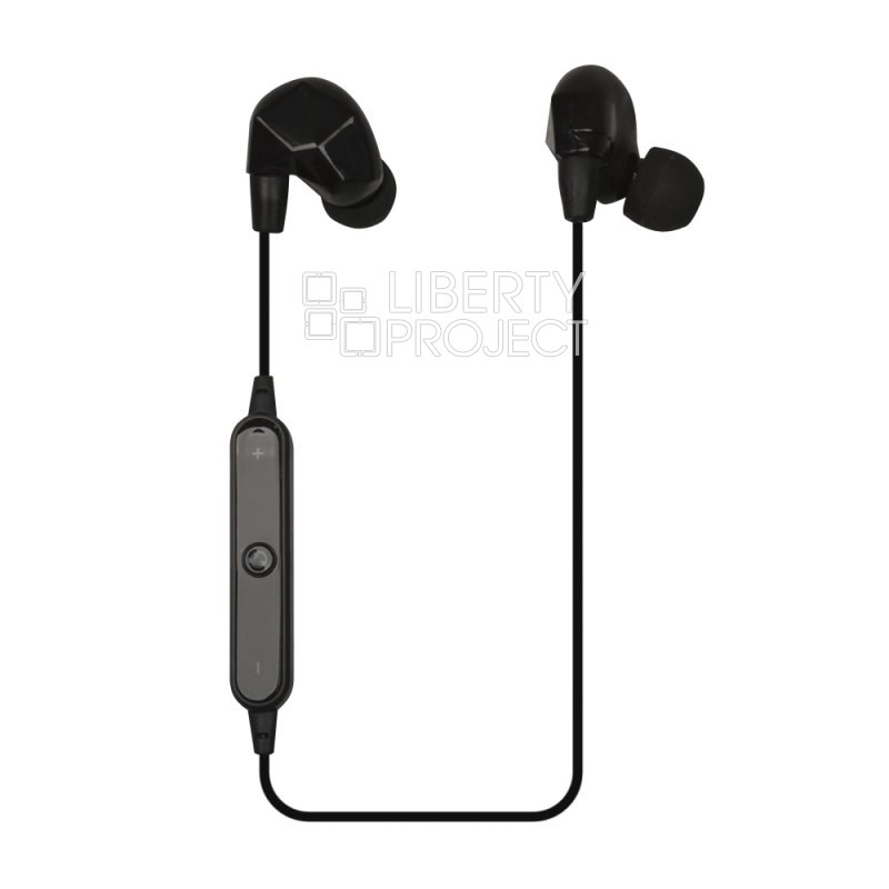 Bluetooth гарнитура BT-8 вставные наушники (черная/коробка)