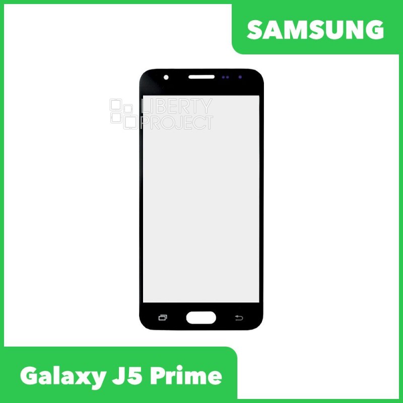 Стекло + OCA плёнка для переклейки Samsung G570F Galaxy J5 Prime (черный)