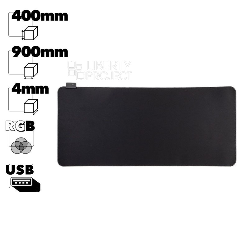 Коврик для мышки 900x400x4mm LED с подсветкой RGB