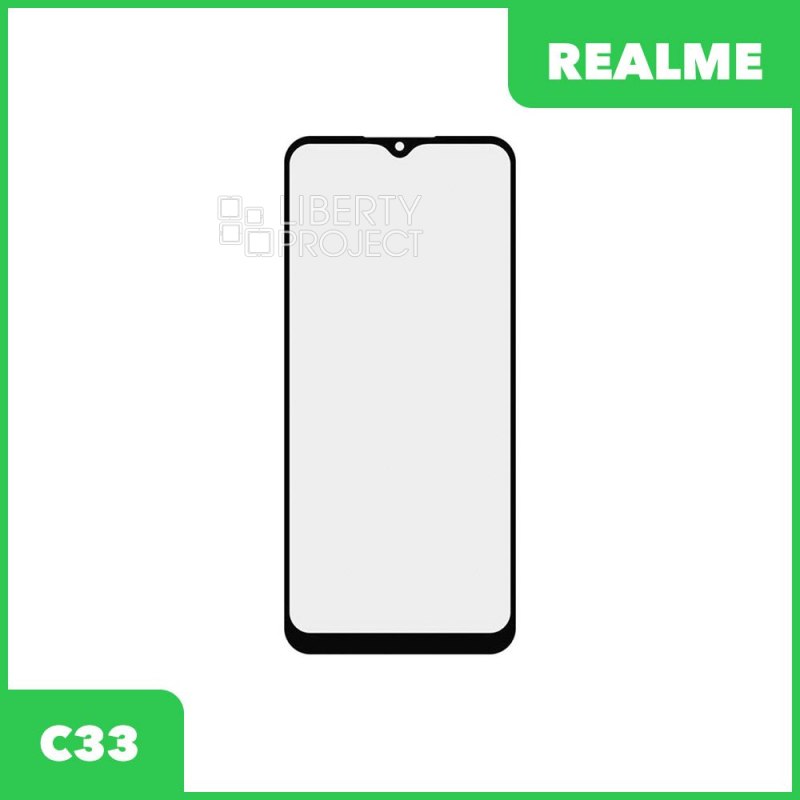 G+OCA PRO стекло для переклейки Realme C33 (черный)